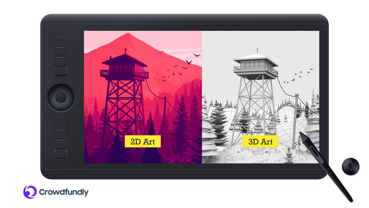 What Are Different Types of Digital Art - 2D/3D Digital Painting - Best For Beginners